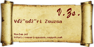 Vásári Zsuzsa névjegykártya